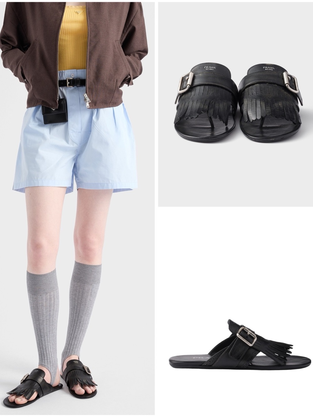 Like new Prada Shuffle Thong Slippers 39.5 $1,150